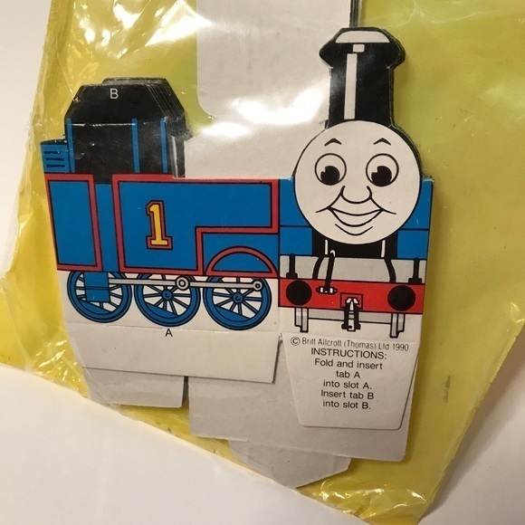 VTG NEW Thomas the Tank Engine Treat Boxes (2) 1990 -Party‎ Invitations (2) 1991 - Picture 6 of 7